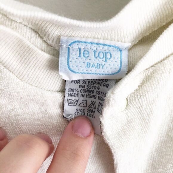 Le Top Terrycloth Duck Footie - Picture 3 of 3